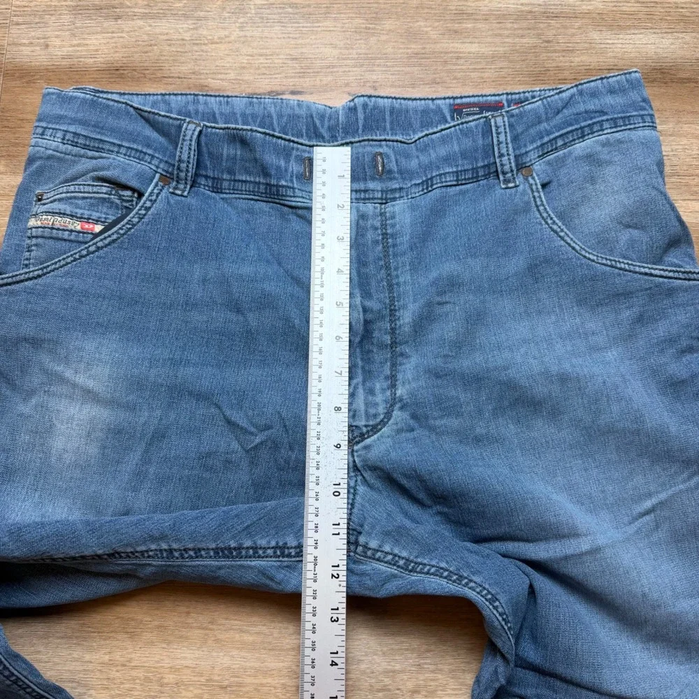 Diesel Krooley‎ JoggJeans Men 36 Blue Denim Sweatpants Hybrid Tapered Leg Pants